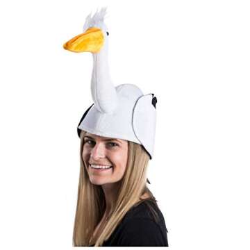 Tigerdoe Bird Hat-Pelican Hat-Bird Costume-Animal Themed Party Hats-Novelty Hats