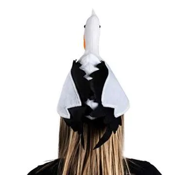 Tigerdoe Bird Hat-Pelican Hat-Bird Costume-Animal Themed Party Hats-Novelty Hats