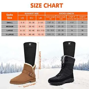 Upgraded Rechargeable Electric Heated Socks,7.4V 2201mAh Battery Powered Cold Weather Heat Socks for Men Women,Outdoor Riding Camping Hiking Motorcycle Skiing Warm Winter Socks