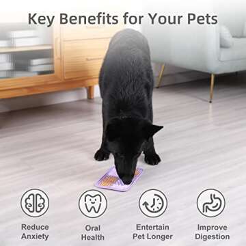 MateeyLife 2PCS Lick Mat for Dogs and Cats - Reduce Anxiety & Slow Feed