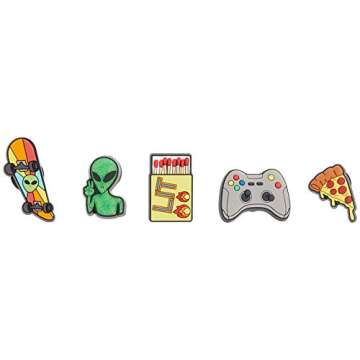Engaging Crocs Jibbitz 5-Pack Gamer Charms for Crocs