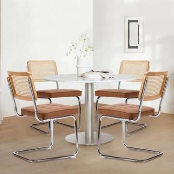 Stylish COLAMY Mid Century Modern Dining Chairs Set