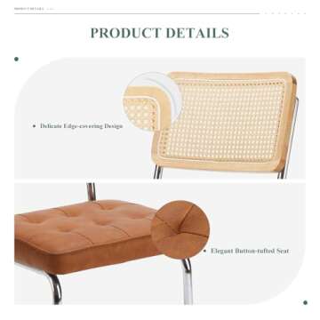 Stylish COLAMY Mid Century Modern Dining Chairs Set