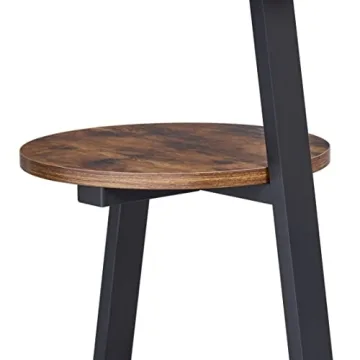 BEWISHOME Rustic 3-Tier Side Table Metal Frame