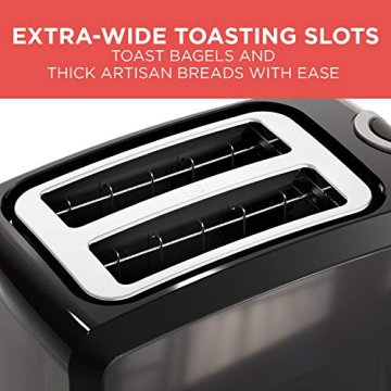 BLACK+DECKER 2-Slice Toaster with Extra Wide Slots