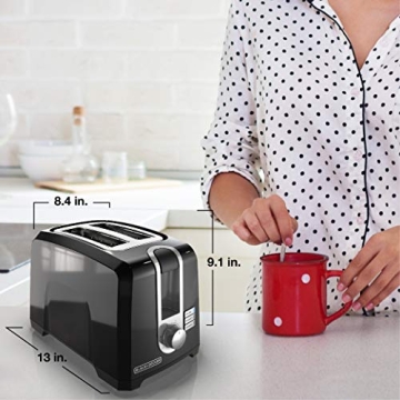 BLACK+DECKER 2-Slice Toaster with Extra Wide Slots