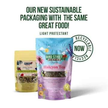 Bird Street Bistro Parrot Tea 3oz - Parakeet Food - Parrot Food & Cockatiel Food Vitamin Substitute ...