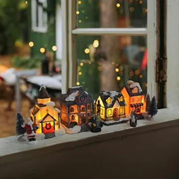 ZornRC Christmas LED Village Set for Indoor Decor