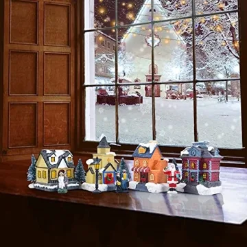 ZornRC Christmas LED Village Set for Indoor Decor