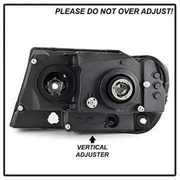 ACANII - For 1999-2004 Jeep Grand Cherokee LED Light Tube Halo Projector Headlights Headlamps Driver & Passenger Side