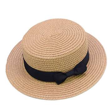 Vintage IFSUN Straw Sun Hat for Kids - Stylish Summer Protection