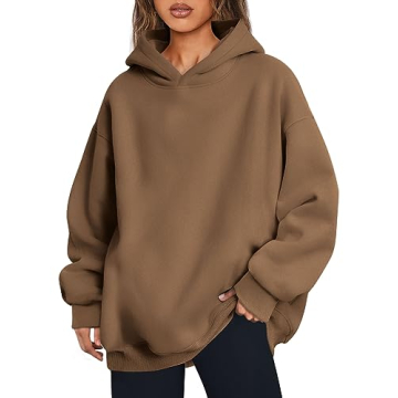 Trendy Queen Women's Oversized Fleece Hoodie - Winter 2025 Cozy Style