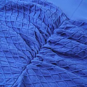 MOSHENGQI Women's Ruched Butt Lifting High Waist Yoga Pants Tummy Control Stretchy Workout Leggings Textured Booty Tights(Small,#3 Strong Blue)