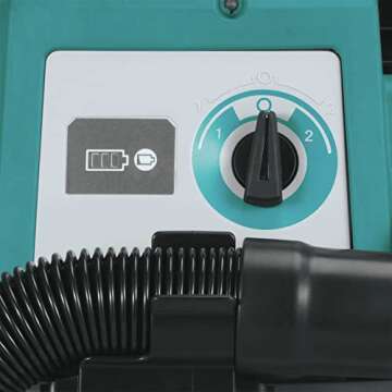 Makita XCV11Z 18V LXT Lithium-Ion Brushless Cordless 2 Gallon HEPA Filter Portable Wet/Dry Dust Extractor/Vacuum, Tool Only