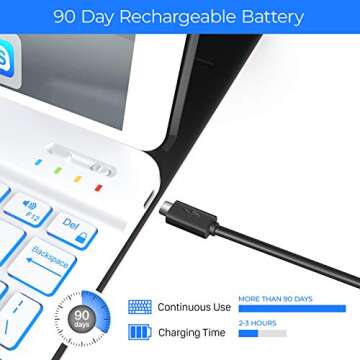 YEKBEE Keyboard Case Compatible with iPad 10.2 9th 8th Generation (Rose Gold)