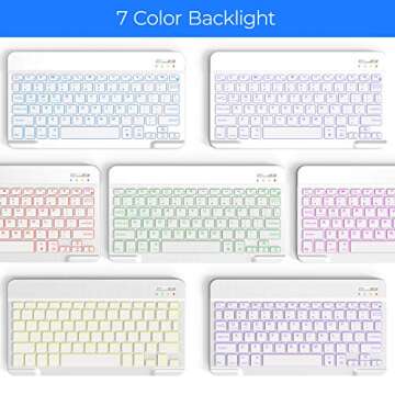 YEKBEE Keyboard Case Compatible with iPad 10.2 9th 8th Generation (Rose Gold)