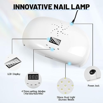 Aokitec 78W UV LED Nail Lamp for Fast Curing at Home