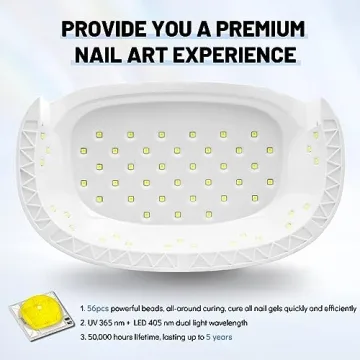 Aokitec 78W UV LED Nail Lamp for Fast Curing at Home