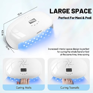 Aokitec 78W UV LED Nail Lamp for Fast Curing at Home