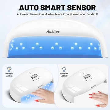Aokitec 78W UV LED Nail Lamp for Fast Curing at Home