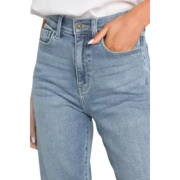 KDF Women's Cropped Straight Leg Jeans for All Occasions