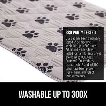 GORILLA GRIP Washable Puppy Pads, 40x26 for Pets