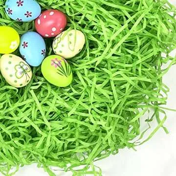 1/2 LB Easter Grass Basket Filler Recyclable Paper Shred for Easter Basket Filler Creative Eggs Deco...