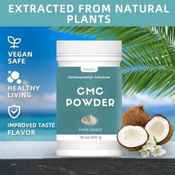 18 oz CMC Powder - Premium Food-Grade Stabilizer for Baking and Ice Cream