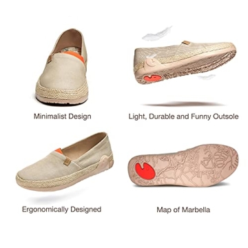 UIN Women's Light Espadrilles Comfortable Casual Loafers