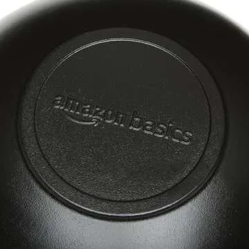 Amazon Basics Pre-Seasoned Cast Iron Wok Pan - Versatile Cooking