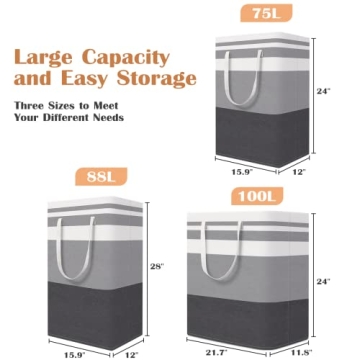 ToteTastic 3-Pack Laundry Basket for Easy Laundry Management