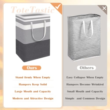 ToteTastic 3-Pack Laundry Basket for Easy Laundry Management
