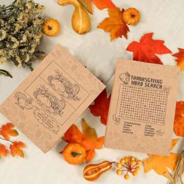 WEEPA Thanksgiving Paper Bags for Kids Fun Lunchtime