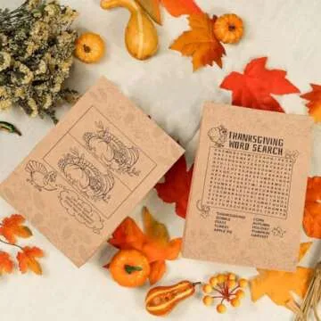 WEEPA Thanksgiving Paper Bags for Kids Fun Lunchtime