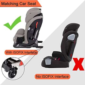Car Seat Travel Carts, Stroller with Wheels for Air Travel, Light and Portable