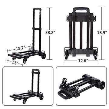 Car Seat Travel Carts, Stroller with Wheels for Air Travel, Light and Portable