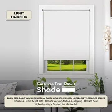 Cordless Light Filtering Vinyl Shades for Any Window