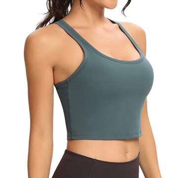 Lemedy Women's Racerback Workout Sports Bra - Stylish & Supportive