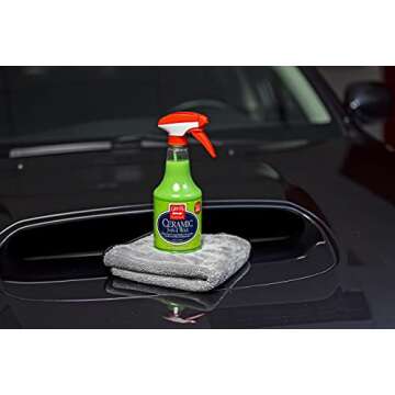 Griot’s Garage 10978 Ceramic 3-in-1 Wax 22oz, Easy-to-Use SiO2 Coating Providing Durable Protection & Long-Lasting Water Beading on Paint, Wheels, Plastic, Rubber Trim, Chrome, & More