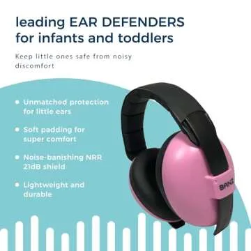 Banz Bubzee Baby Headphones for Noise Protection - Baby Ear Muffs, Newborn Infant & Toddler, 0 to 36 Months, Adjustable