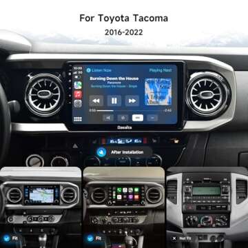 Dasaita Android 13 Car Stereo for Toyota Tacoma 2016-2022 - Wireless Apple Carplay & Android Auto
