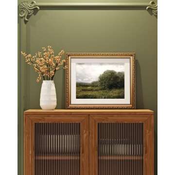 Vintage Gold Framed Wall Art Perfect for Home Decor