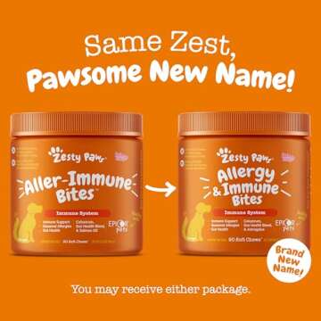 Zesty Paws Allergy Relief Chews for Happy Dogs