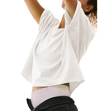 Women’s Summer Oversized Cropped Workout Tee