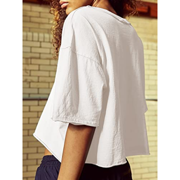 Women’s Summer Oversized Cropped Workout Tee