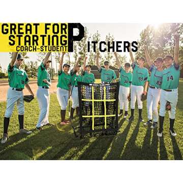 JAPER BEES Pitching Net for Youth and Adults - 9 Hole Training Equipment