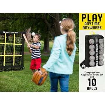 JAPER BEES Pitching Net for Youth and Adults - 9 Hole Training Equipment