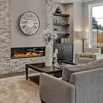 Sorbus Paris Large Wall Clock - Modern Decorative Timepiece