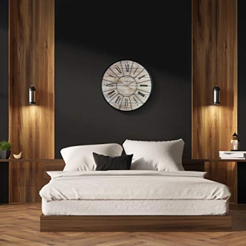 Sorbus Paris Large Wall Clock - Modern Decorative Timepiece
