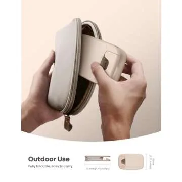 Lamicall Khaki Phone Stand for Desk - Cell Phone Holder Khaki Desk Accessories Desktop Office Must Have Compatible with iPhone, 4-8'' Smartphone